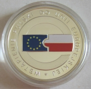 Poland 10 Zloty 2004 EU Accession Silver