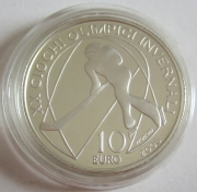 Italy 10 Euro 2005 Olympics Turin Ice Hockey Silver