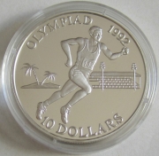 Solomon Islands 10 Dollars 1991 Olympics Barcelona Sprint Silver