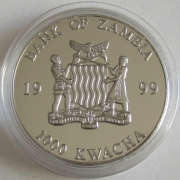 Sambia 1000 Kwacha 1999 Rückgabe von Macau