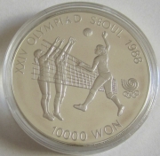 South Korea 10000 Won 1987 Olympics Seoul Volleyball 1 Oz...