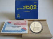 Spain 10 Euro 2002 Antoni Gaudi El Capricho Silver