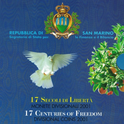 San Marino Coin Set 2001