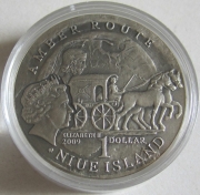 Niue 1 Dollar 2009 Amber Route Elblag