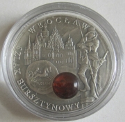 Niue 1 Dollar 2009 Amber Route Wroclaw