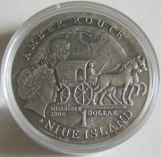 Niue 1 Dollar 2009 Amber Route Wroclaw