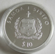 Samoa 10 Tala 2002 Euro Introduction Spanish Peseta 1 Oz Silver