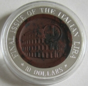 Nauru 10 Dollars 2002 Euroeinführung Italienische Lira
