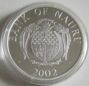 Nauru 10 Dollars 2002 Euro Introduction Italian Lira 1 Oz...
