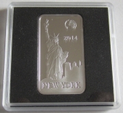 Salomonen 2 Dollars 2014 Wahrzeichen Freiheitsstatue in...