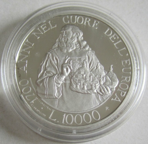 San Marino 10000 Lire 2000 1700 Years Republic Silver