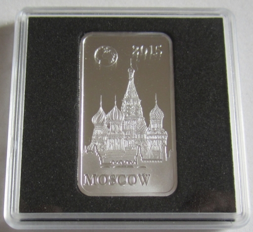 Salomonen 2 Dollars 2015 Wahrzeichen Basilius-Kathedrale in Moskau