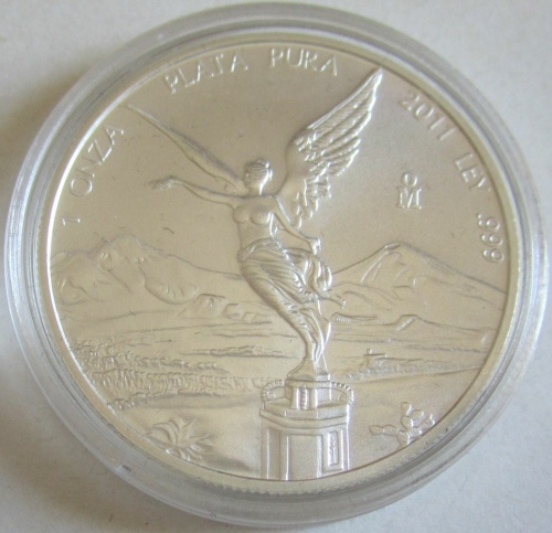 Mexico Libertad 1 Oz Silver 2011