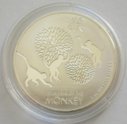 Niue 2 Dollars 2016 Lunar Monkey 1 Oz Silver