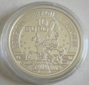 Belgium 10 Euro 2010 Eurostar 100 Years Royal Museum for...