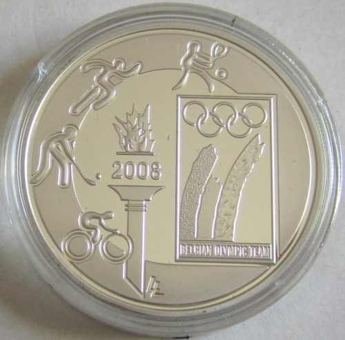 Belgium 10 Euro 2008 Olympics Beijing Silver