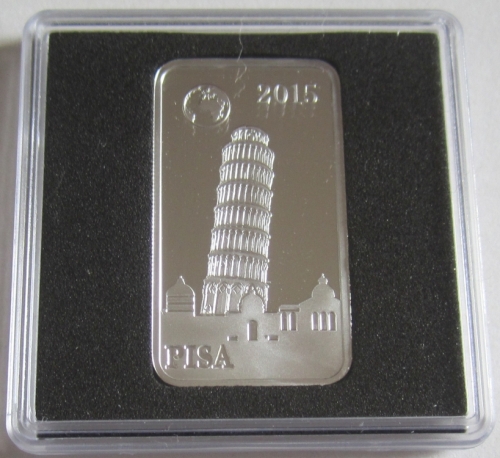 Salomonen 2 Dollars 2015 Wahrzeichen Schiefer Turm von Pisa