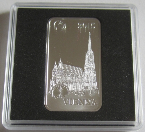 Salomonen 2 Dollars 2015 Wahrzeichen Stephansdom in Wien