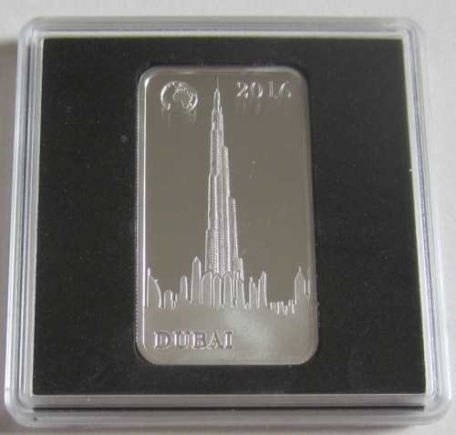 Solomon Islands 2 Dollars 2016 Burj Khalifa in Dubai 1/2 Oz Silver