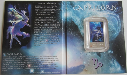Niue 2 Dollars 2011 Zodiac by Kagaya Capricorn
