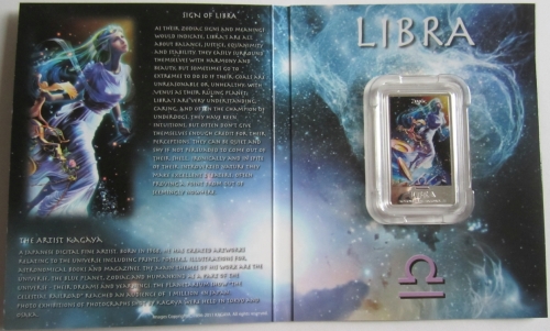 Niue 2 Dollars 2011 Zodiac by Kagaya Libra