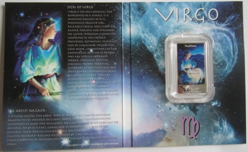 Niue 2 Dollars 2011 Zodiac by Kagaya Virgo