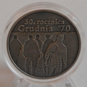 Poland 10 Zlotych 2000 30 Years December 1970 Silver