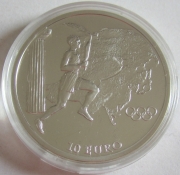 Griechenland 10 Euro 2004 Olympia Athen Fackellauf Asien