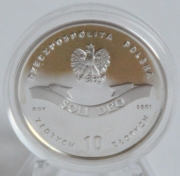 Poland 10 Zlotych 2001 Stefan Cardinal Wyszynski Silver