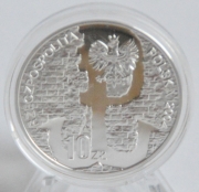 Poland 10 Zlotych 2004 60 Years Warsaw Uprising Silver