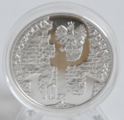 Poland 10 Zlotych 2004 60 Years Warsaw Uprising Silver