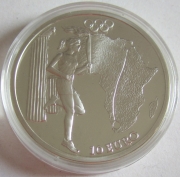 Griechenland 10 Euro 2004 Olympia Athen Fackellauf Afrika