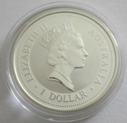 Australia 1 Dollar 1998 Kookaburra 1 Oz Silver