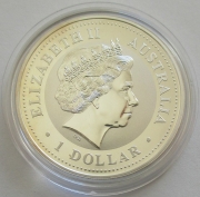 Australia 1 Dollar 2000 Kookaburra 1 Oz Silver