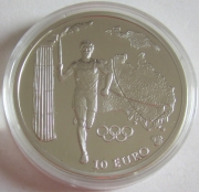 Griechenland 10 Euro 2004 Olympia Athen Fackellauf Australien