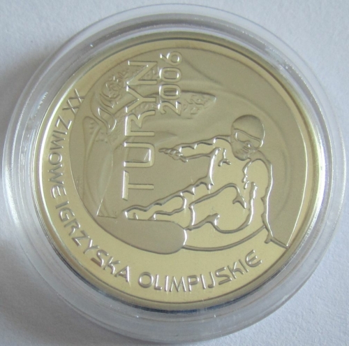Poland 10 Zlotych 2006 Olympics Turin Snowboard Silver