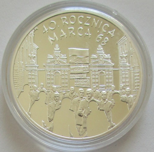 Polen 10 Zlotych 2008 40 Jahre März 1968