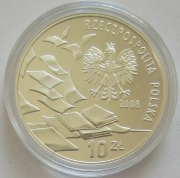 Poland 10 Zlotych 2008 40 Years March 1968 Silver