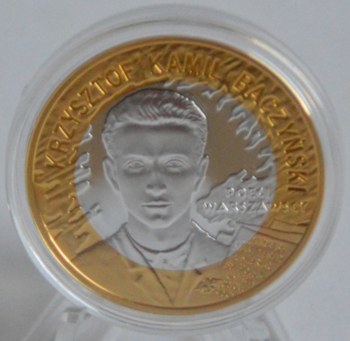 Polen 10 Zlotych 2009 65 Jahre Warschauer Aufstand Krzysztof Baczynski
