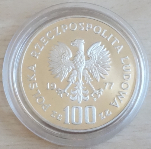 Polen 100 Zlotych 1977 Tiere Wisent