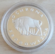 Polen 100 Zlotych 1977 Tiere Wisent