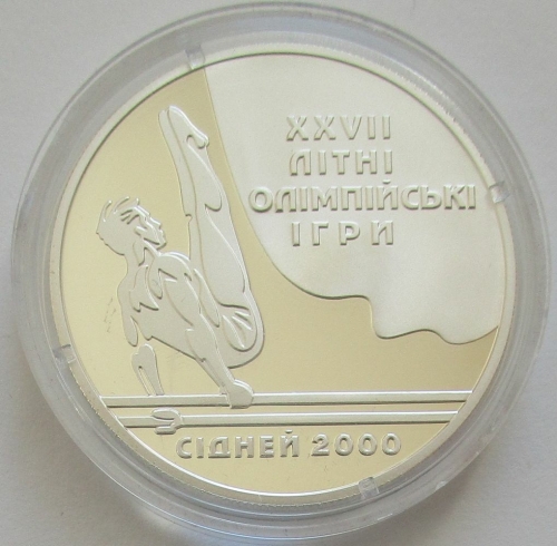 Ukraine 10 Hryvnia 1999 Olympics Sydney Gymnastics 1 Oz Silver